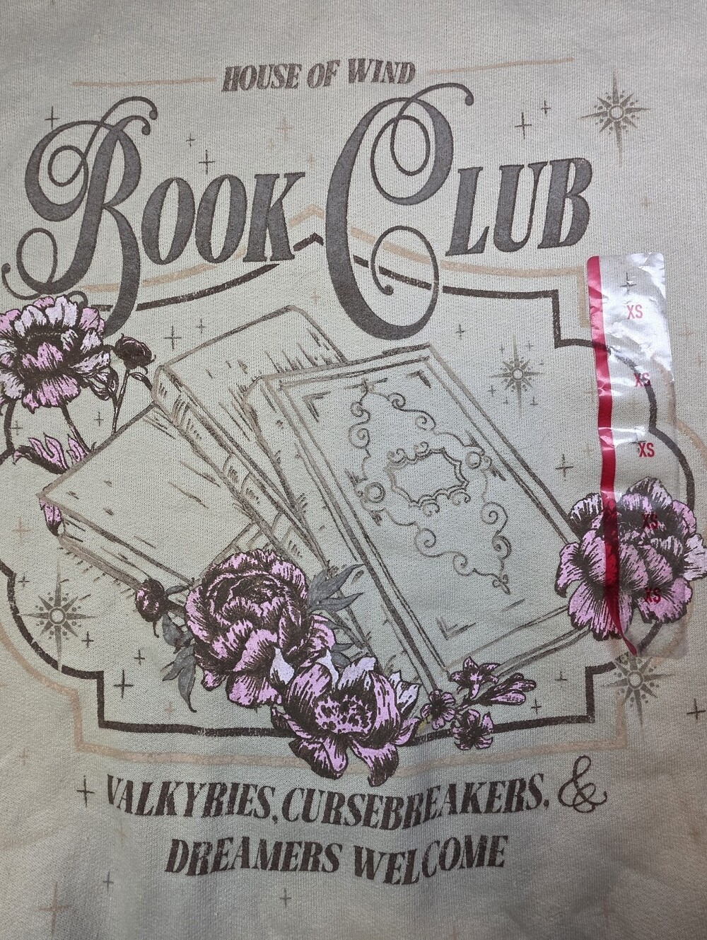 NWT ACOTAR House of Wind Book Club Sweatshirt Sand Crewneck XS - Picture 8 of 8